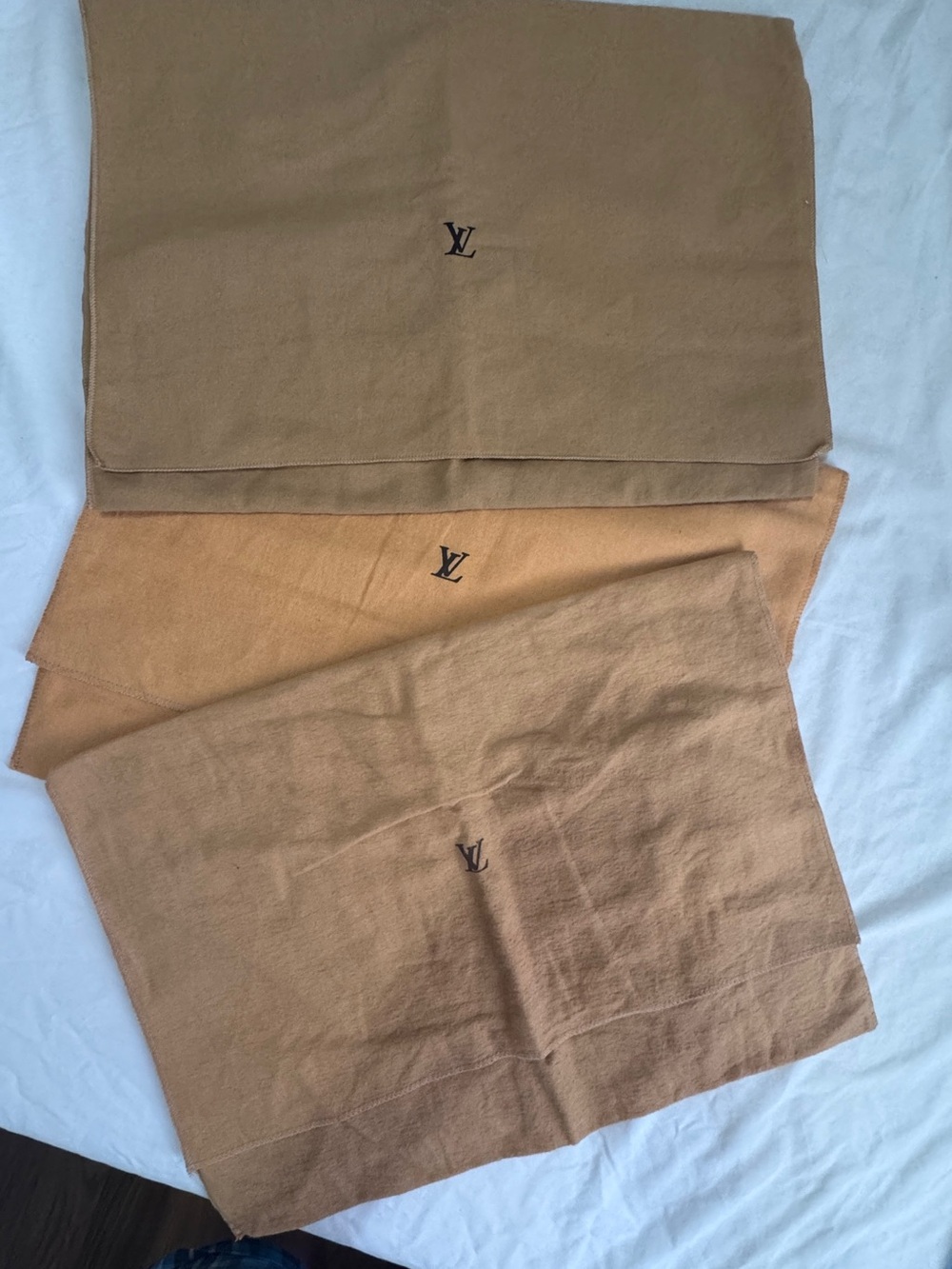 Bundle! Louis Vuitton brown Dust Bags
